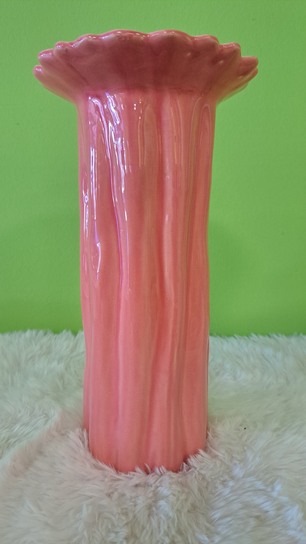 Nala Vase – Keramikvase in Melone oder Hellgrün