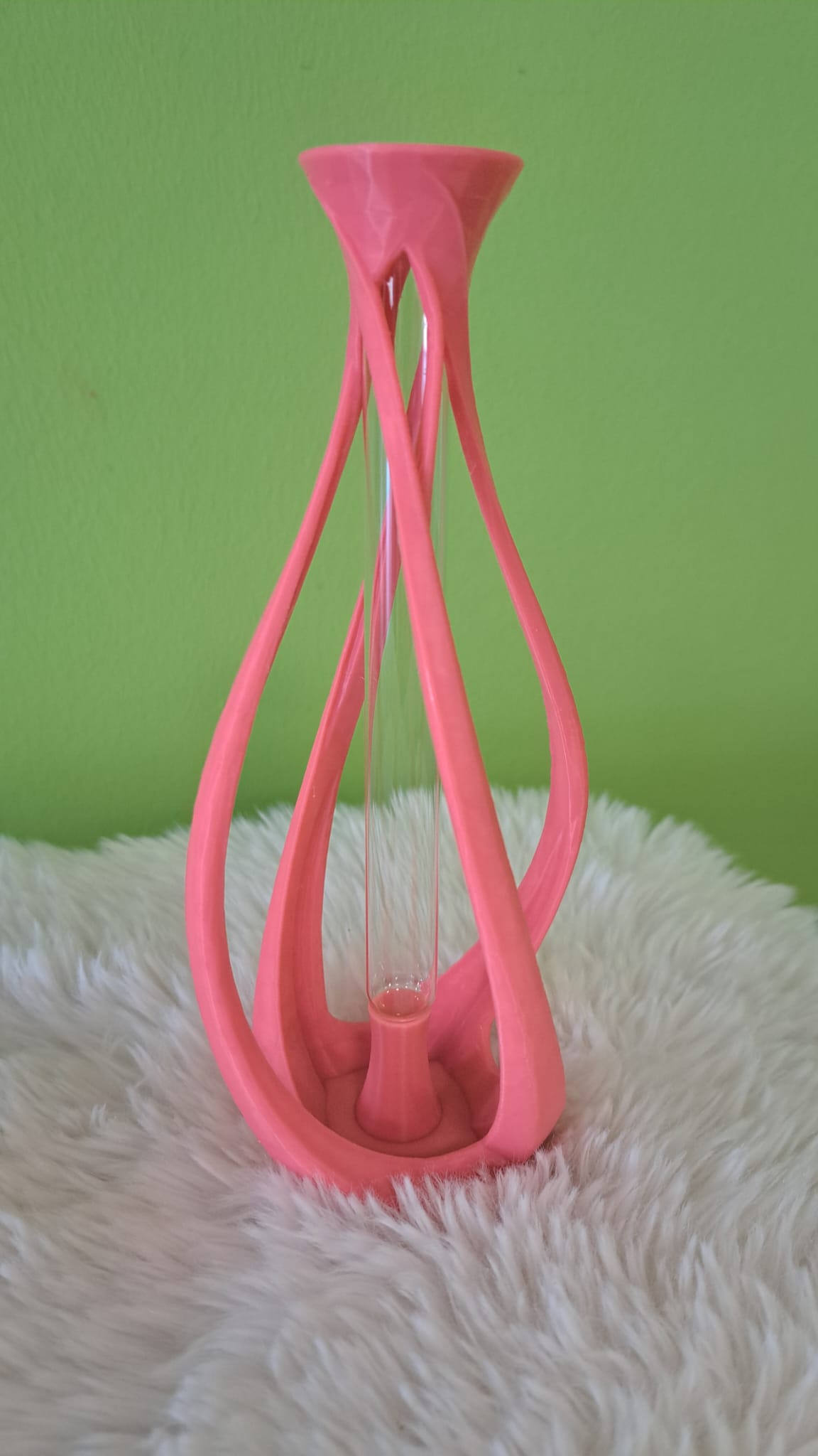 Aurora Vase - Designvase mit Reagenzglas
