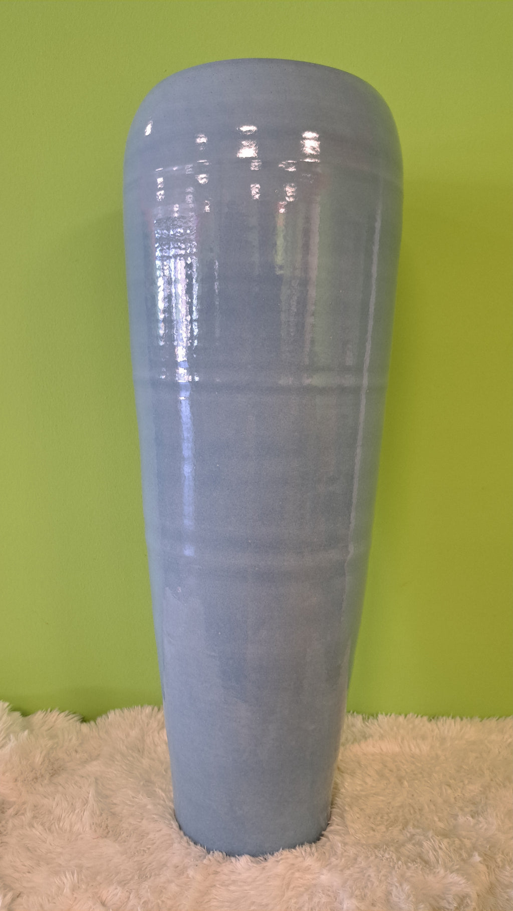 Bodenvase Classico – Hochglanz Keramikvase in Blau