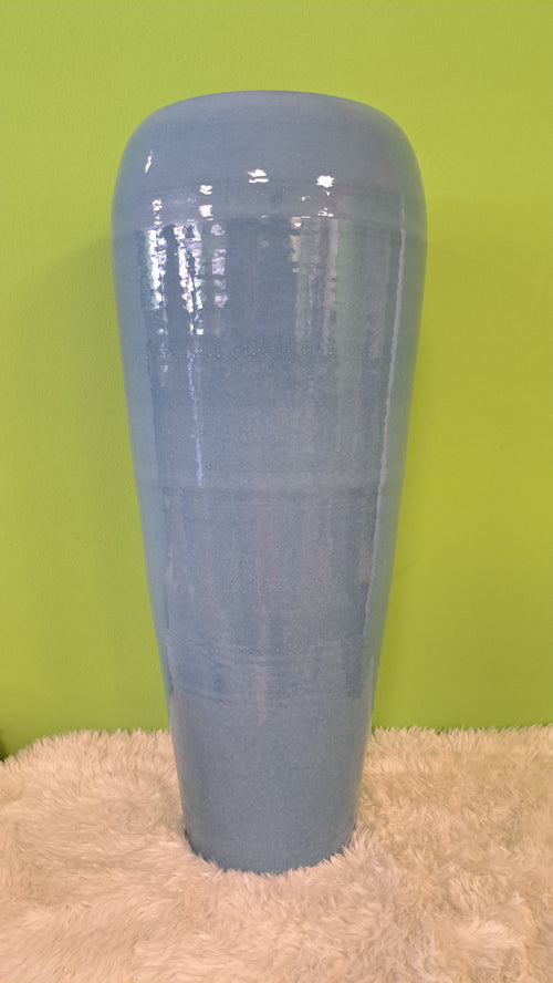 Bodenvase Classico – Hochglanz Keramikvase in Blau