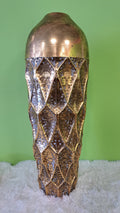 Bodenvase Gold - Dekovase mit strukturierter Oberfläche