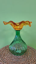 Blüten Glasvase - Designvase aus farbigem Glas