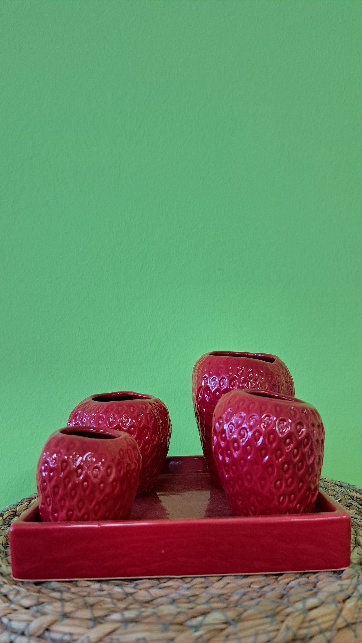 Erdbeer Minivasen Set - von Classico