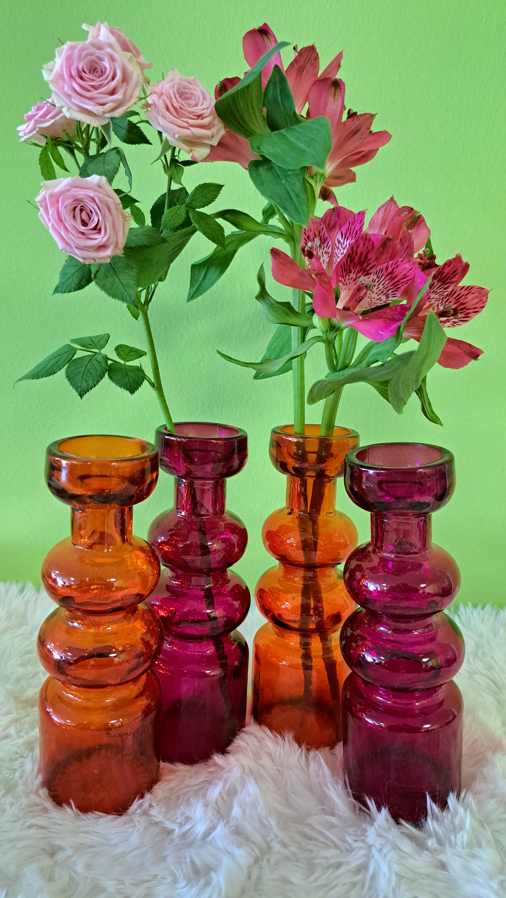 Glasvase Bubble - Designvase in kräftigenFarben