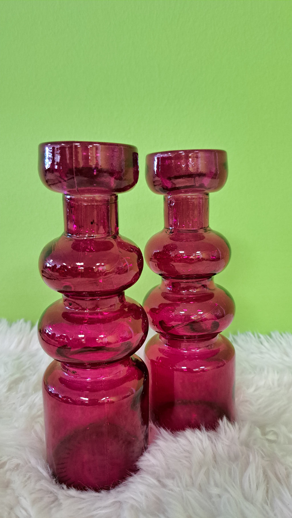Glasvase Bubble - Designvase in kräftigenFarben