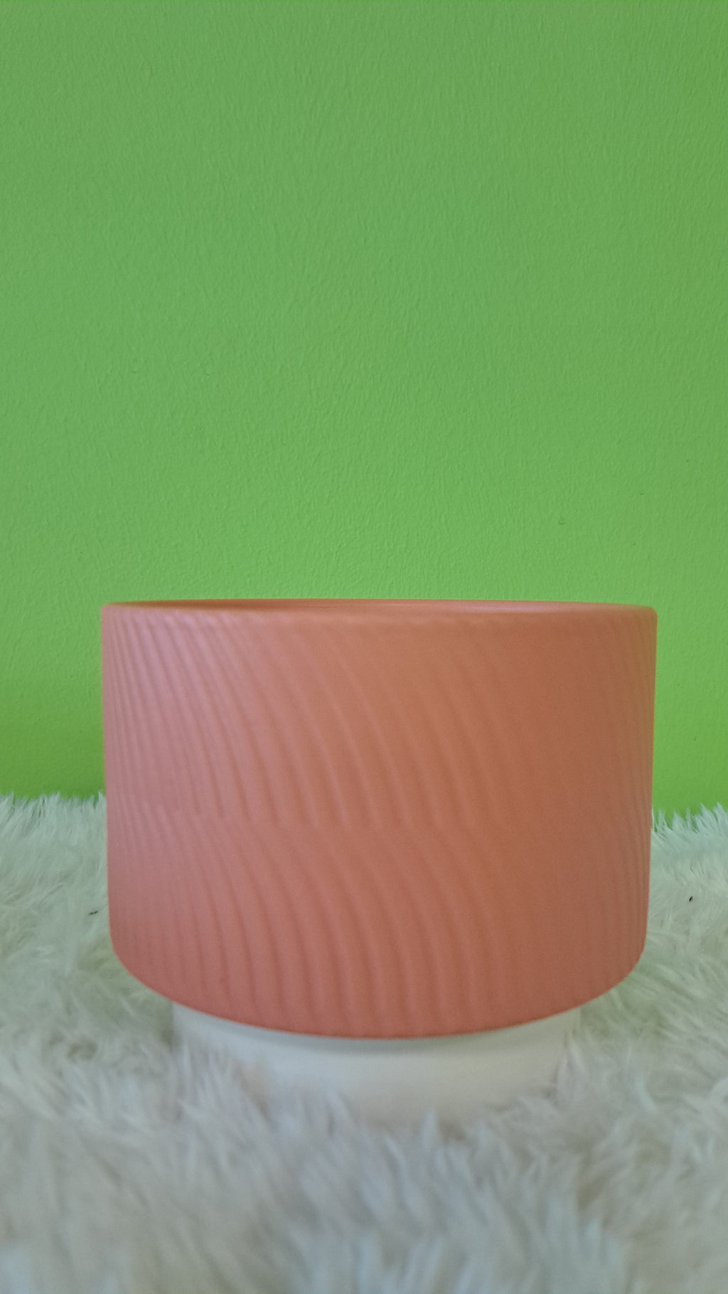 Classico Übertopf in Apricot - Moderner Blumentopf mit Struktur
