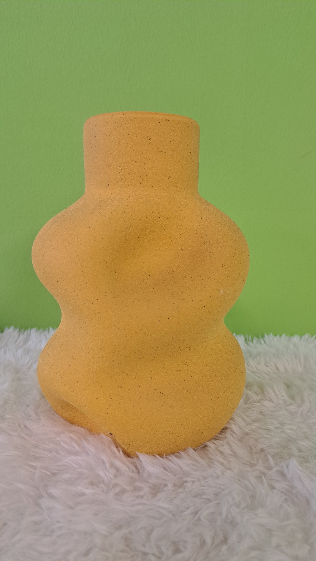 Samtvase Gelb - Moderne Designvase von Classico